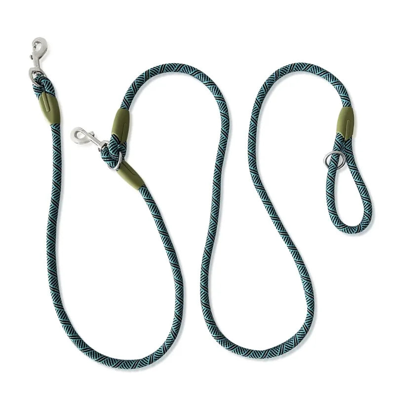 S/M/L Reflective Nylon Leashes Pet Dogs Chain Traction Rope Leads for Running Free Hands Rope Chain for Small Large Dogs Walking