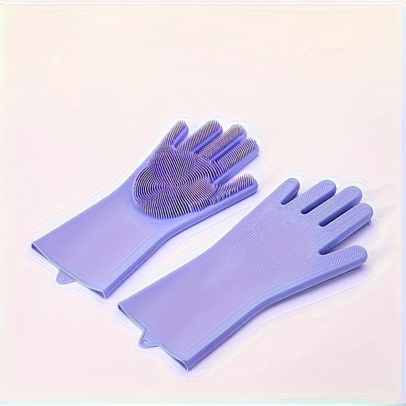 pet bathing gloves and brush, suitable for kitchen use, car washing, dog grooming, massage, and bath products, thickened gloves