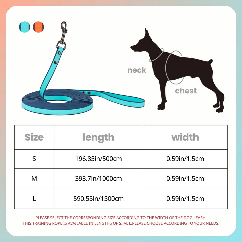 Long Dog Leash,Heavy Duty Rope Leashes for Dogs Training with Swivel Lockable Hook,Dog Lead for Medium Large Dogs Walking Hiking