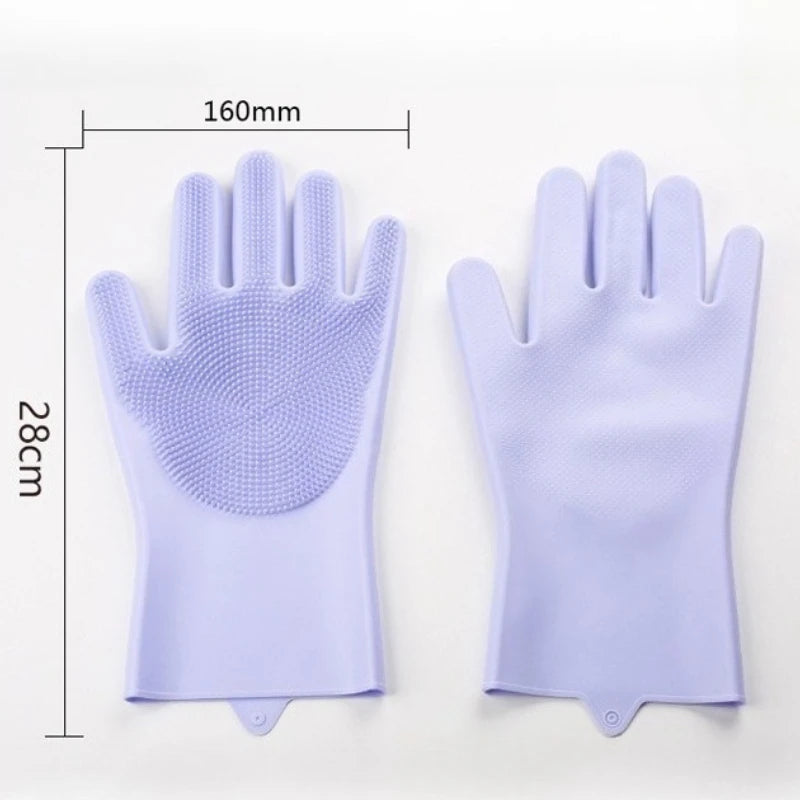 pet bathing gloves and brush, suitable for kitchen use, car washing, dog grooming, massage, and bath products, thickened gloves