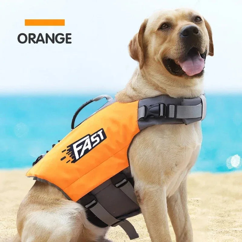 Pet Swimming Jacket Safety Vest Summer Stylish Dog Safety Vest Adjustable Reflection in Pool or Surf Dog Lifesaving Vest