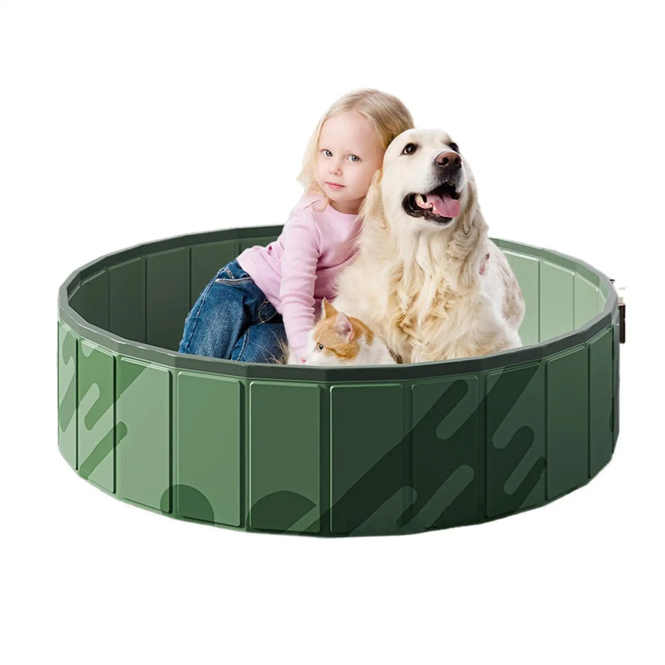 Dog Bath Swimming Pool Kiddie Wading Tub Pet Bathing Tub Pool Pet Cleaning Water Basin Pet Pool Non-Slip Doggie Bathtub