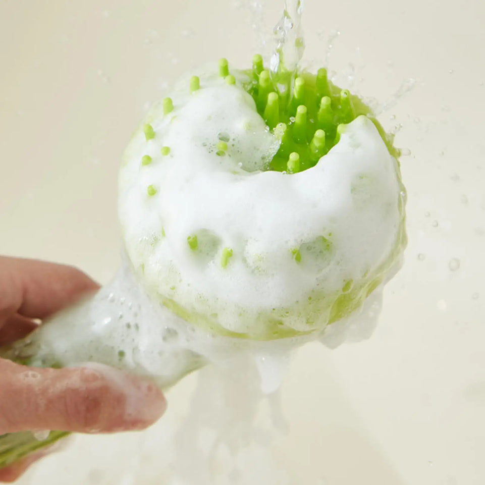 Pet cat and dog bath brush long handle massage care soft bath brush can fill liquid bath ball brush pet accessories dog cat tool